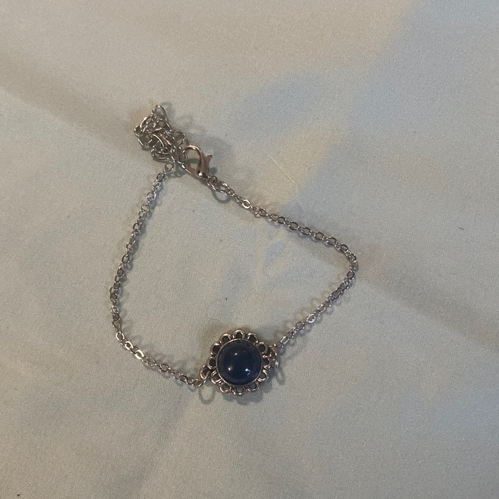 Blue and Silver Bracelet